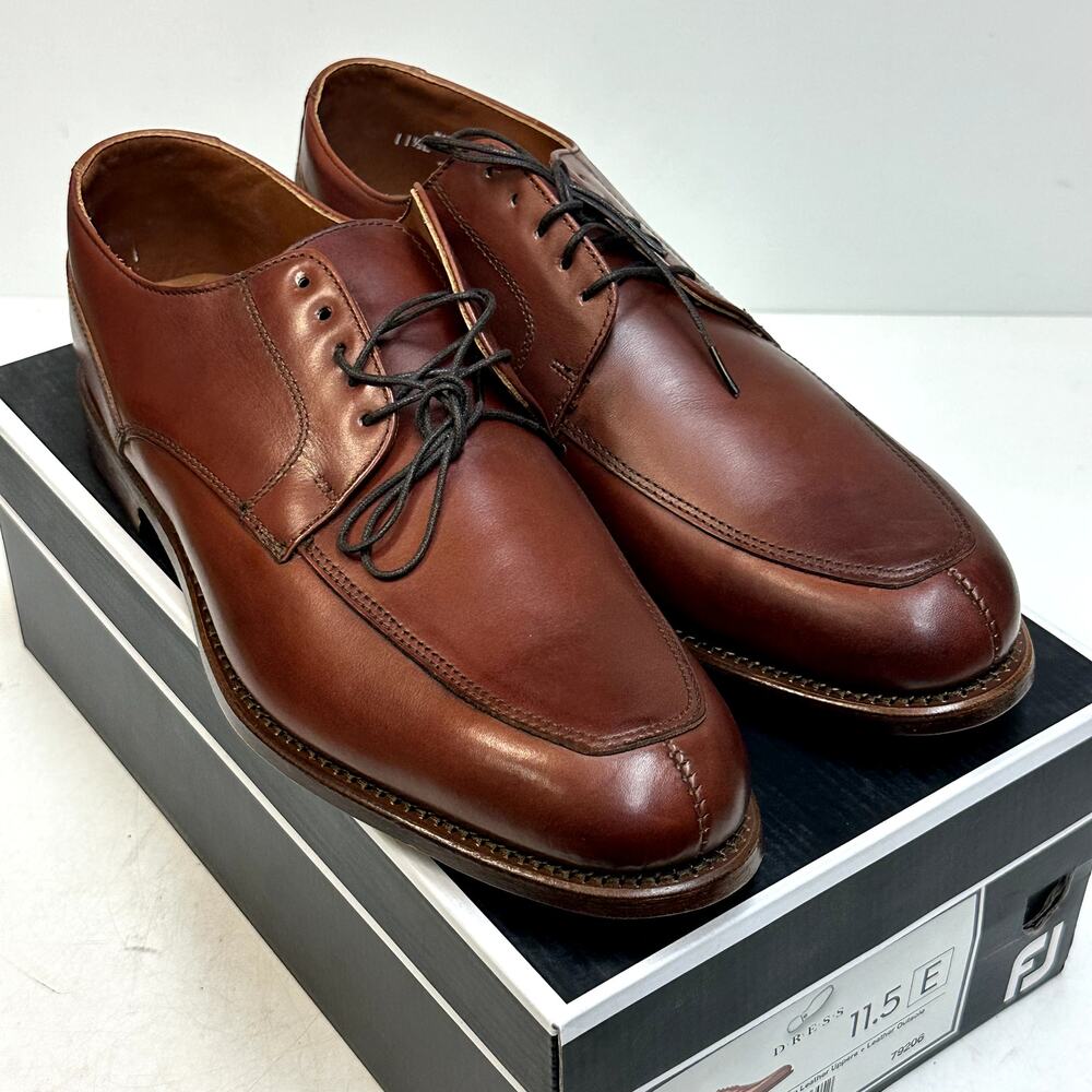 NIB Rancourt & Co. x FootJoy Split Toe Derby Dress Shoe Brown Calf 79206 11.5 E